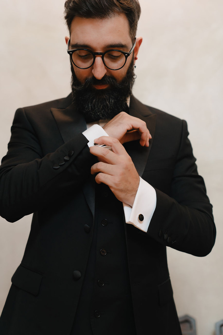 Portrait of Mirco Giolitto in a dark suit